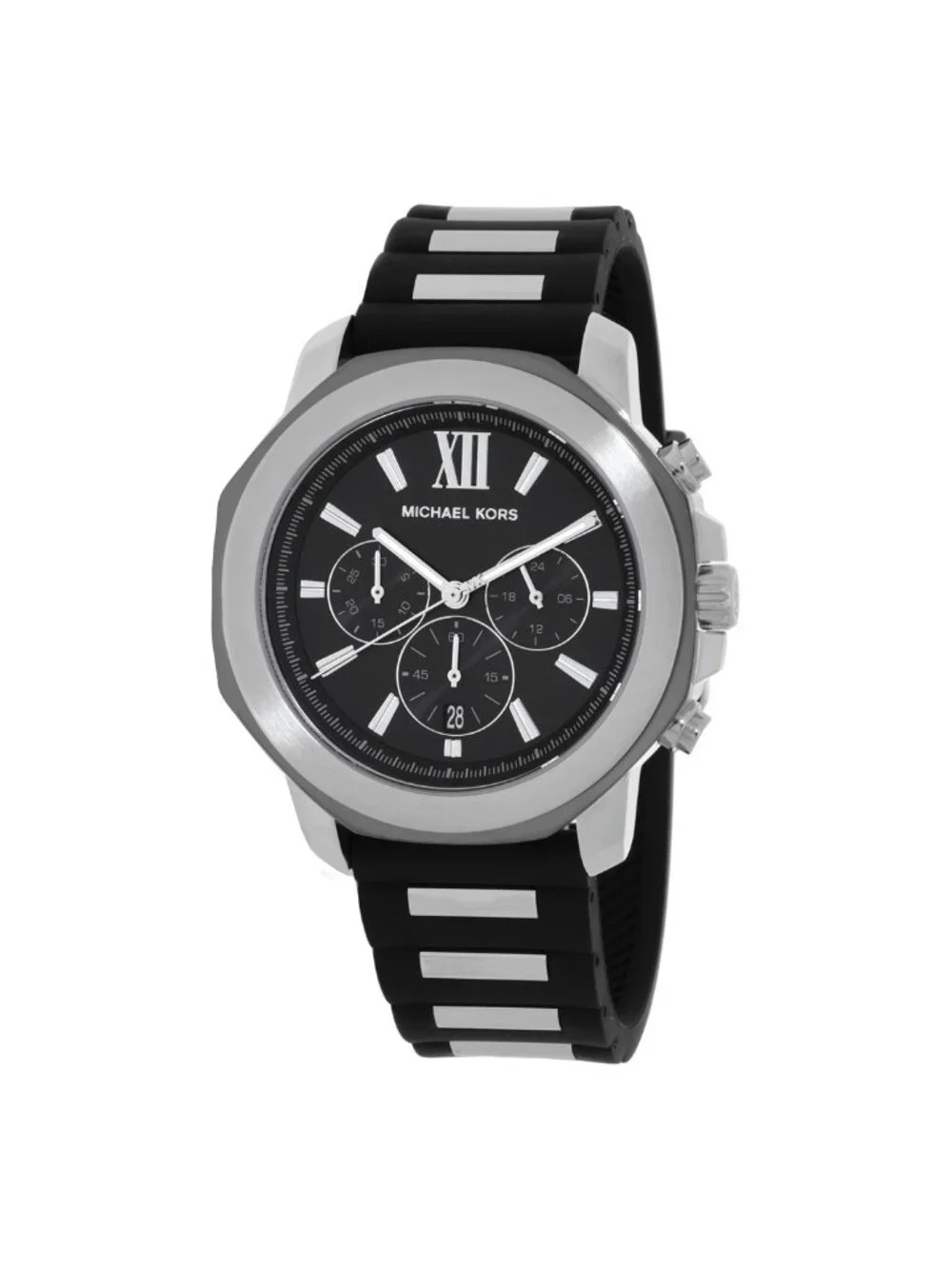 NWT Michael Kors Prescott Chronograph Quartz Black Dial Men's Watch